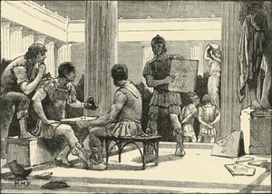Os romanos em Corinto, 1890. de Unbekannt