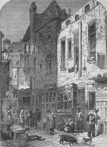 The Rookery of St Giles, Londres, 1850 1878 de Unbekannt