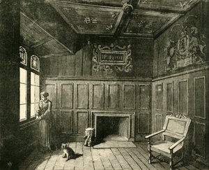 O quarto no castelo de Edimburgo em que James VI. Nasceu em 1890. de Unbekannt