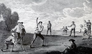 O Clube da Academia Real a jogar cricket de Unbekannt