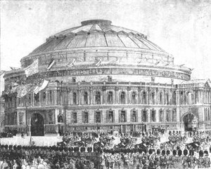 Royal Albert Hall, 1871: inaugurado pela rainha Victoria, em 29 de março de 1901. de Unbekannt
