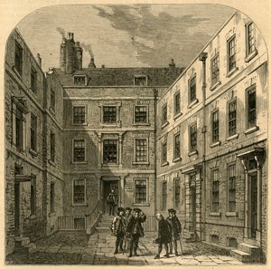 A Royal Societys House em Crane Court, 1897. de Unbekannt