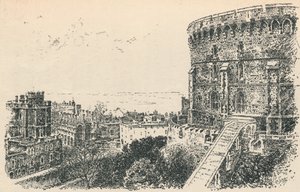 A torre real do alojamento do rei de Scotlands, 1895 de Unbekannt