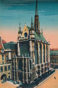 A Capela Santa de Sainte-Chapelle, Paris, c1920 de Unbekannt