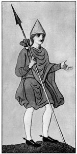 O manto saxão, mostrando o método de fixação, 1910 de Unbekannt