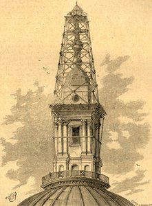 O andaime e o observatório de St. Pauls em 1848, 1897. de Unbekannt