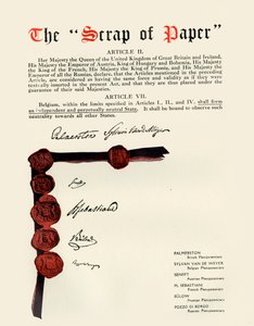 O pedaço de papel, 1919. de Unbekannt