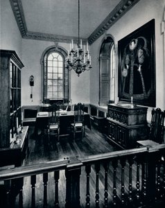 O escritório de secretários no Capitólio, na ala dedicada ao tribunal geral e ao conselho, c1938 de Unbekannt
