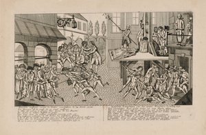 Os Massacres de Setembro de 1792. A Morte do Príncipe de Lamballe, c. 1793. de Unbekannt