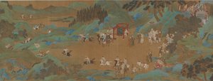 O Parque Shanglin: Caça Imperial, dinastia Ming ou Qing, século XVII. de Unbekannt