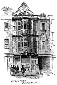 A casa pública Sir Paul Pindar, Bishopsgate Street, Londres, 1887 de Unbekannt