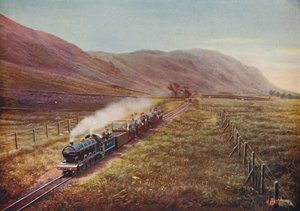 A menor ferrovia de passageiros do mundo. Em Eskdale, Cumberland, 1926 de Unbekannt