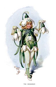 O floco de neve, 1899 de Unbekannt