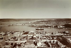 A baía sul e o cabo Paul, Sebastopol, Crimeia, década de 1850 de Unbekannt