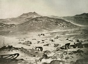 O início de uma nevasca nos bairros de inverno, c1908, 1909. de Unbekannt