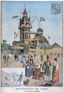 O pavilhão sueco na Exposição Universal de 1900, Paris, 1900 de Unbekannt