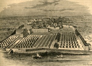 O templo em 1671. De uma antiga vista aérea no templo interior, 1897. de Unbekannt