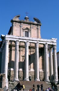 O templo de Antonino e Faustina, Roma, 141 dC de Unbekannt
