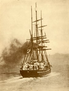 Terra Nova, um famoso baleeiro que participou de várias expedições antárticas britânicas, c1 de Unbekannt