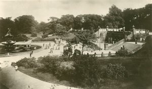 O terraço e a fonte, Central Park, Nova York de Unbekannt