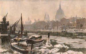 O Tamisa: um inverno severo, c1900. de Unbekannt