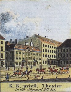 O teatro an der Wien, Viena, início do século XIX de Unbekannt