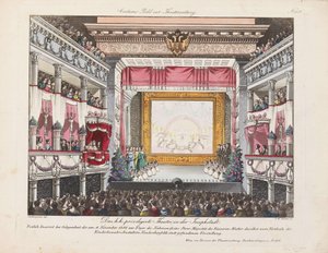 O Teatro em der Josefstadt, 1844. de Unbekannt