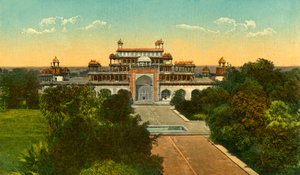 O túmulo de Akbar, o grande apelido Sikandra, Agra, c1910. de Unbekannt