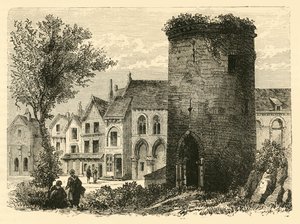 A torre de Louis DOutremer em Laon, destruída em 1831, 1890. de Unbekannt