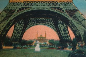 O Trocadéro visto sob a Torre Eiffel, Paris, c1920 de Unbekannt