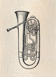 A tuba - contra a tuba baixa, 1895. de Unbekannt