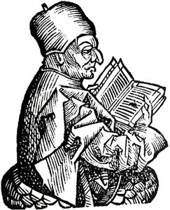 O Venerável Bede c673-735, teólogo anglo-saxão, estudioso e historiador, 1493 de Unbekannt