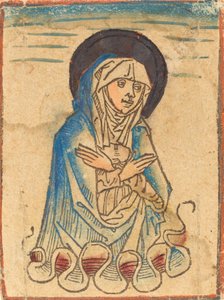 A Virgem nas Nuvens, c. 14701480. de Unbekannt