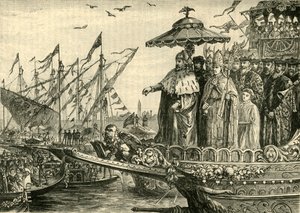 O Casamento do Adriático, c991-1009, 1890. de Unbekannt
