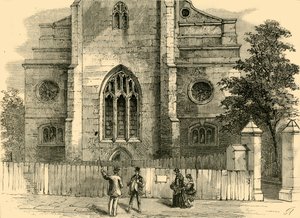 O West End de St. Andrews, mostrando o arco gótico, c1872. de Unbekannt