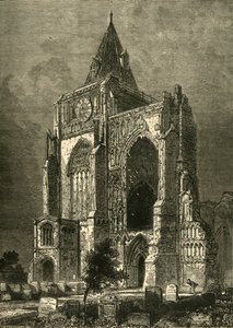 A frente oeste, Crowland Abbey, 1898. de Unbekannt