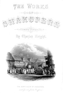 As obras de Shakspere - o local de nascimento de Shakspere com procissão do Jubileu de Garics, c1870 de Unbekannt