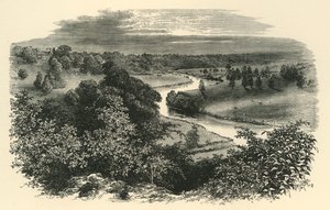 O Wye, do castelo de Goodrich, c1890. de Unbekannt