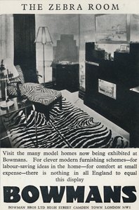 A sala da zebra - Bowmans, 1933 de Unbekannt