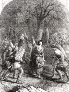 O sequestro e posterior assassinato de Jennie aka Jane McCrea pelos índios em 1777 durante a Guerra Revolucionária Americana. de Unbekannt