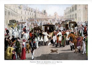 O adieux em Fontainebleau, França, 20 de abril de 1814 1900 de Unbekannt
