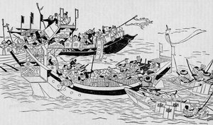 A tentativa de invasão mongol do Japão, 1281 1907 de Unbekannt