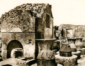 A padaria e o moinho, Pompéia, Itália, c1900s de Unbekannt