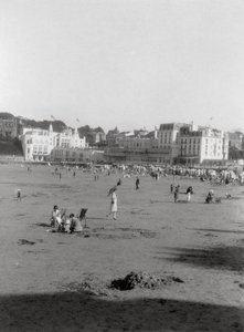 A praia, Dinard, Bretanha, século XX de Unbekannt