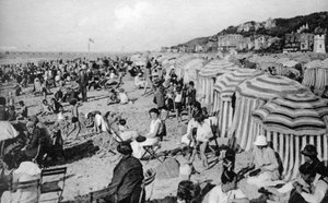 Praia, trouville, frança, c1920s de Unbekannt