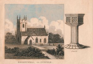 A igreja de São João Batista, Brightwell, Suffolk, século XIX de Unbekannt
