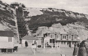 O elevador do penhasco em Bournemouth, Dorset, início do século XX de Unbekannt