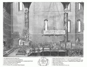 A coroação de Anna Ioannovna em 30 de abril de 1730, 1730 de Unbekannt