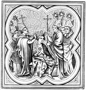 A coroação de Carlos Magno 712-814, século XIV 1849 de Unbekannt