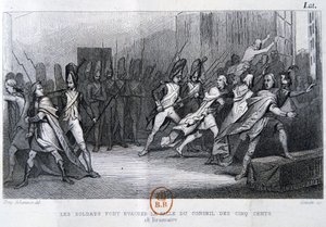 O golpe de estado do 18º Brumaire 9 de novembro de 1799, século XIX de Unbekannt